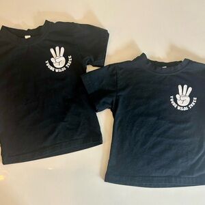 3T young wild and three tshirts